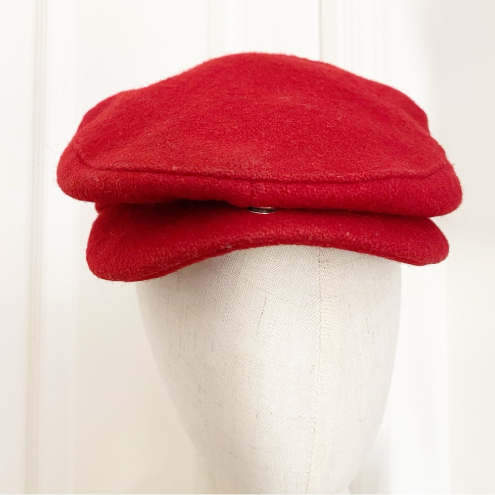 Backtrails by Dobbs, Rare Wool Vintage Newsboy Hat with Earflaps